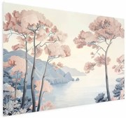 Plakat Ocean i drzewa 90x60 cm bez ramy bez marginesu ARTGEIST B