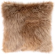 Brązowa poszewka na poduszkę ze sztucznej skóry Tiseco Home Studio, 45x45 cm