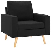 Czarny skandynawski fotel tapicerowany R3-G97