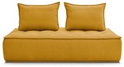 Musztardowa sofa z tkaniny szenilowej 175 cm Elisa – Bobochic Paris