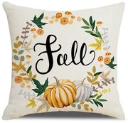 Poszewka na poduszkę FALL 45x45 cm, kremowa