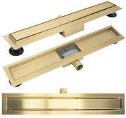 Odpływ Liniowy REA Neox Złoty Szczotkowany 70