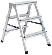 Alumet AD 7203 Aluminiowe schodki dwustronne, 2x 3stopnie, 60 cm