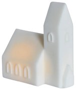 Biała dekoracja świetlna na baterie Copenhagen City Church – Sirius