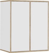 Półka ścienna biały 63x40x75 tetrix