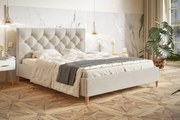 Łóżko tapicerowane ze stelażem GLAMOUR LITE