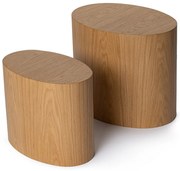 Stolik do odkładania Elipse Set Oak, 2 szt.