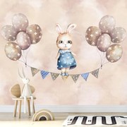 Fototapeta - Królik z balonami (196x136 cm)