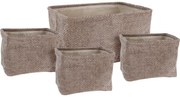 Zestaw koszy do przechowywania, 4 szt.