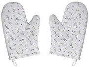 Rękawice kuchenne ze świątecznym motywem zestaw 2 szt. – Butter Kings