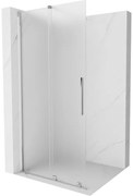 Mexen Velar ścianka prysznicowa rozsuwana Walk-in 70 x 200 cm, szron 8 mm, chrom - 871-070-000-33-01