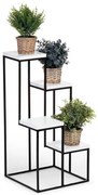 Stojak na kwiaty KASKADA 70x34 czarno-biały