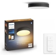 Philips - LED ściemnialna oprawa Hue ENRAVE S LED/9,6W/230V Ø 261 mm czarna + z pilotem