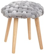 Taboret COSY z siedziskiem w kratkę, 43 cm