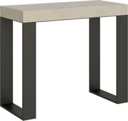 Konsola rozkładana 90x40/300 cm Tecno Kaszmir rama w kolorze Antracytu