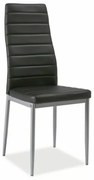 Krzesło tapicerowane H-261 alu czarne SIGNAL