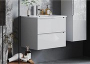 Biała Szafka pod Umywalkę 60cm 2 Szuflady Etna