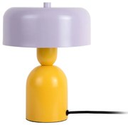 Żółta/fioletowa lampa stołowa (wysokość 24 cm) Double Funky – Leitmotiv