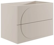 Szafka łazienkowa wisząca - Beżowa - 80 cm - VUTOMA