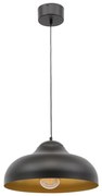 Lampa wisząca DESOLO czarna/złota ELTAP