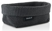 Ciemnoszary koszyk Blomus Rope, 11,5x20 cm
