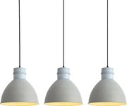 Zestaw 3 rustykalnych lamp wiszących szarych - Dory