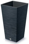 Donica ogrodowa kwadratowa Furu Square 55 cm antracyt PROSPERPLAST
