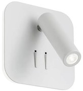 Redo 01-1491 - Kinkiet LED QUDA LED/6W/230V + LED/3W CRI 90 USB biały