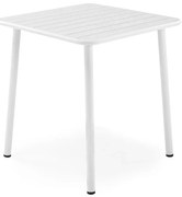 Biały metalowy stół ogrodowy N4-E60