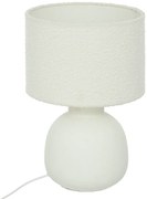 Ceramiczna lampa stołowa LAIL z kloszem boucle, 43 cm