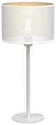 Lampa stołowa LOFT SHADE 1xE27/60W/230V pr. 25 cm biała/złota
