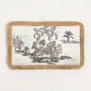 Prostokątny Poduszka 30x50 Cm Z Bawełny Diwas Jasnoszary Taupe - Sklum