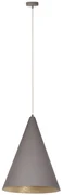Vesuvio 35 taupe złoty lampa wiszaca stożek średnica 35cm