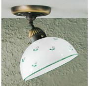 Kolarz 731.10.20 - Żyrandol natynkowy NONNA 1xE27/75W/230V śr. 20 cm zielony