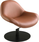 Brązowy fotel obrotowy ze sztucznej skóry 5116 ANGEL CERDA
