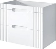 Biała szafka umywalkowa 80 cm R0-G61