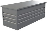Skrzynia ogrodowa z szarej stali galwanizowanej TOMASO - pojemność 582 l