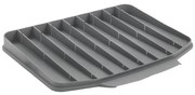 Szara plastikowa podkładka do naczyń 40x33 cm Gravity – Metaltex