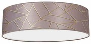 Lampa sufitowa różowa, okrągła ZIGGY PINK Gold/Pink 3xE27 Ø50cm