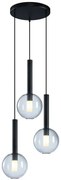 Czarna potrójna lampa wisząca - K577- A3-K97