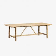 Prostokątny Stół Ogrodowy Z Bambusa Senia 250 X 100 Cm - Sklum