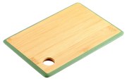 Bambusowa deska do krojenia z uchwytem, zielona