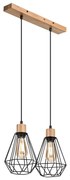 Brilagi - Żyrandol na lince WOODY BASKET 2xE27/60W/230V dąb