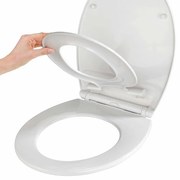 Deska sedesowa z nakładką dla dzieci, plastikowe akcesorium toaletowe z mechanizmem wolnego opadania - WENKO