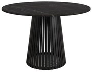 Okrągły stół VIGO blat czarny marmur, kolor podstawy do wyboru