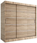 Szafa przesuwna dąb sonoma 200 cm W6-E21