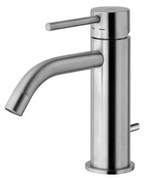 Paffoni - Bateria umywalkowa LIGHT stal nierdzewna