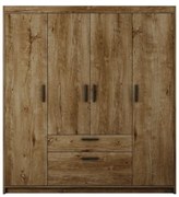 Szafa uchylna - czterodrzwiowa z szufladami - Essa 4D2S | dąb lefkas