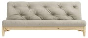 Sofa rozkładana z lnianym pokryciem Karup Design Fresh Natural/Linen