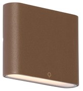 Nowoczesna lampa ścienna zewnętrzna rdzawo-brązowa 11,5 cm z LED IP65 - Batt